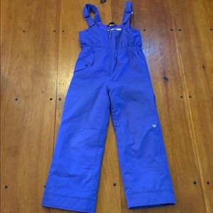 Girls Snoverall Bib pants size  7 periwinkle blue ski pants VGUC.